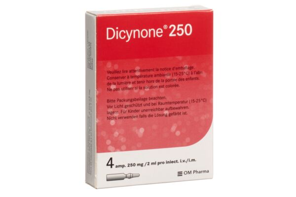 Dicynone sol inj 250 mg 4 amp 2 ml