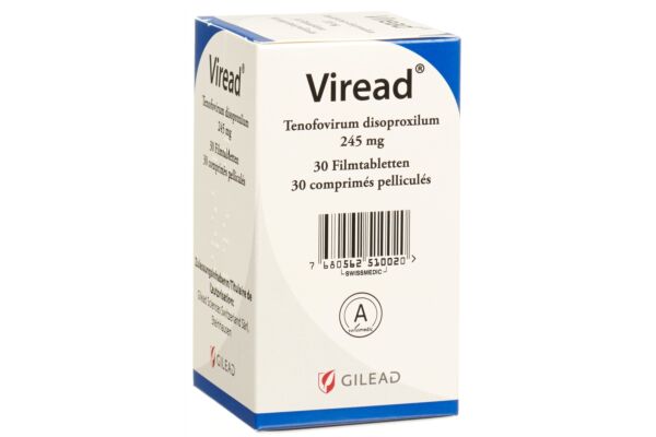 Viread cpr pell 245 mg bte 30 pce