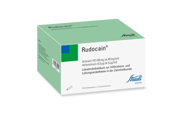 Rudocaïne sol inj 100 amp cyl 1.7 ml