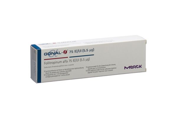 Gonal-f Trockensub 75 IE (5.5 mcg) Inj kit