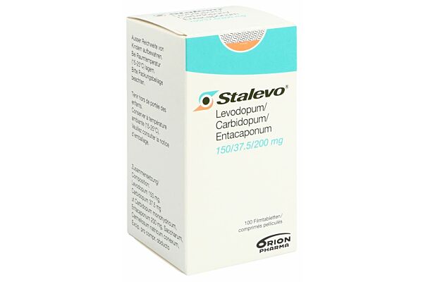 Stalevo cpr pell 150/37.5/200mg bte 100 pce