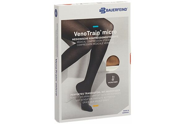 VENOTRAIN MICRO A-D KKL2 M normal/long offene Fussspitze caramel 1 Paar