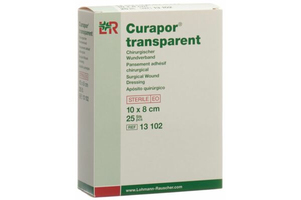 Curapor Wundverband 8x10cm transparent 25 Btl