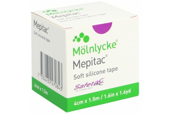 Mepitac safetac Fixierverband 1.5mx4cm Silikon