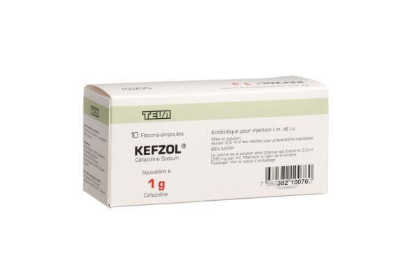 Kefzol Trockensub 1 g Durchstf 10 Stk