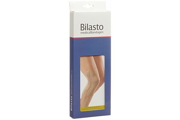 Bilasto genouillère avec ressorts en spirale M beige