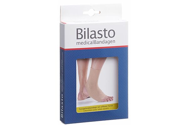 Bilasto chevillère S talon ouvert beige