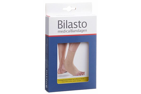 Bilasto Fussgelenkbandage S Ferse geschlossene beige