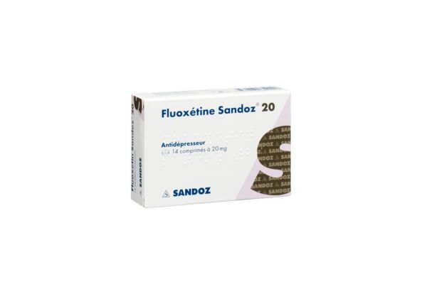 Fluoxétine Sandoz cpr disp 20 mg 14 pce