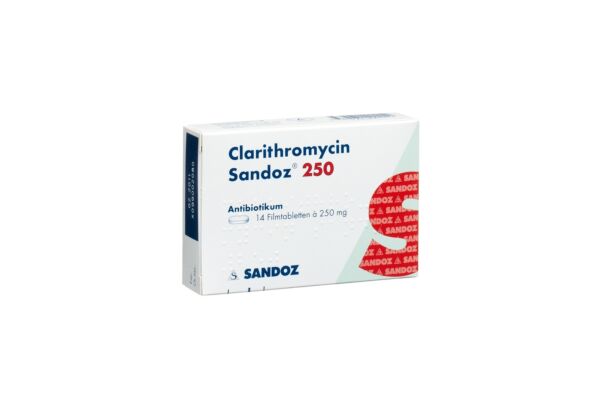 Clarithromycin Sandoz Filmtabl 250 mg 14 Stk