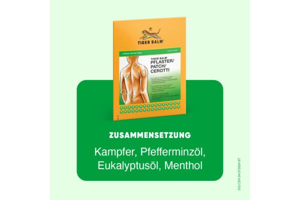 Tiger Balm médicinal empl 10x14cm 3 pce