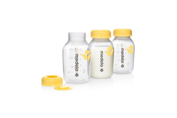 Medela Milchflasche 150ml inklusiv Deckel mit Einlage 3 Stk