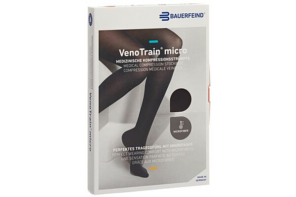 VENOTRAIN MICRO A-D CCL2 S normale/long pied ouvert noir 1 paire