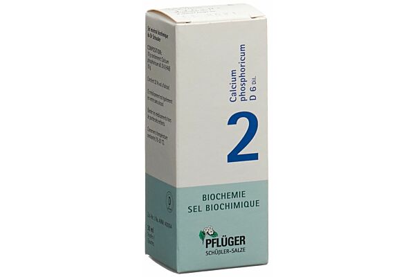 PFLÜGER SCHÜSSLER no2 calc phos gouttes 6 D 30 ml