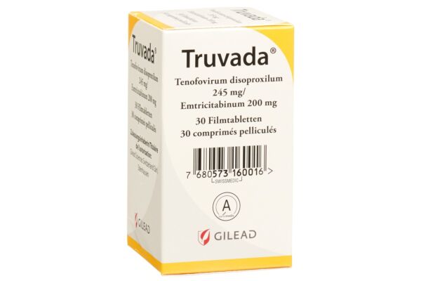 Truvada cpr pell 245mg/200mg bte 30 pce