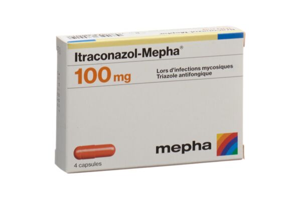 Itraconazol-Mepha 4 capsules caps 100 mg 4 pce