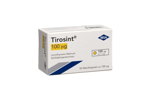 Tirosint caps moll 100 mcg 50 pce