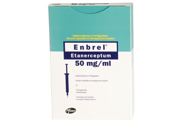 Enbrel sol inj 50 mg/ml 2 ser pré 1 ml