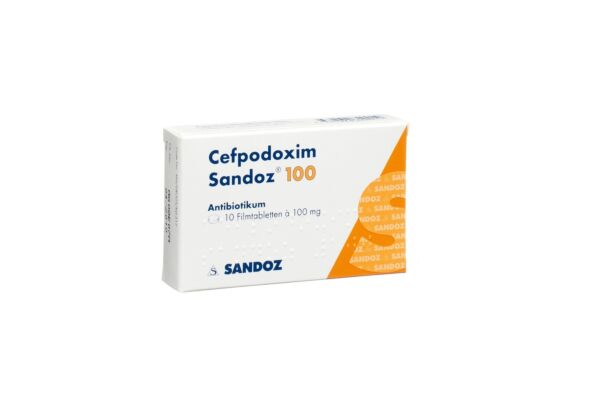 Cefpodoxim Sandoz Filmtabl 100 mg 10 Stk