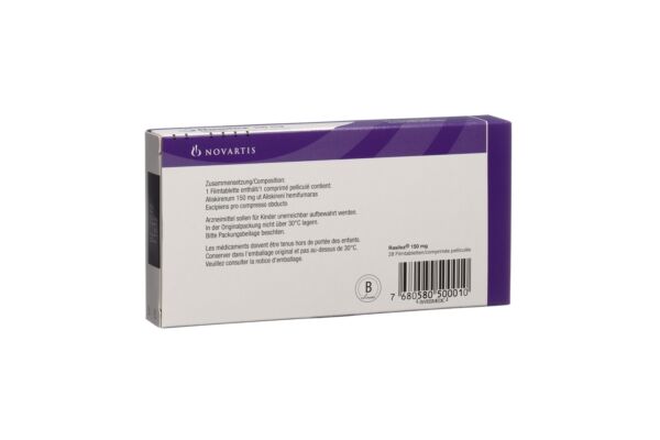 Rasilez cpr pell 150 mg 28 pce