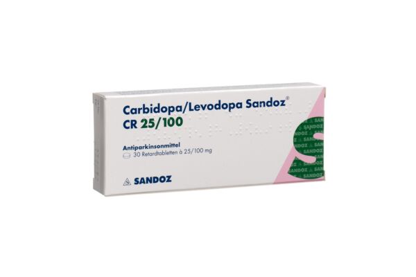 Carbidopa/Levodopa Sandoz CR Ret Tabl 25/100mg 30 Stk