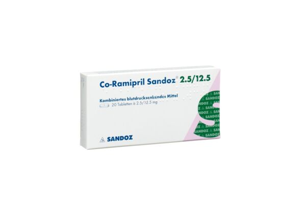 Co-Ramipril Sandoz 2.5/12.5 20 pce