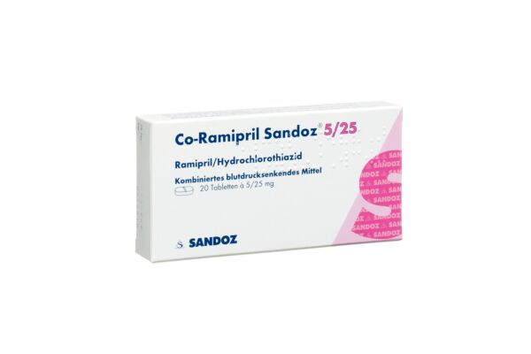 Co-Ramipril Sandoz cpr 5/25 20 pce