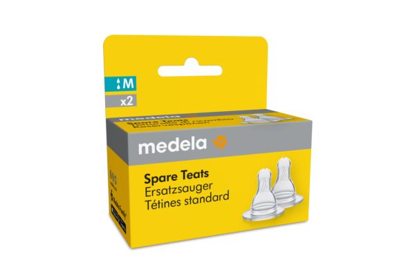 Medela tétine de remplacement flux medium 2 pce