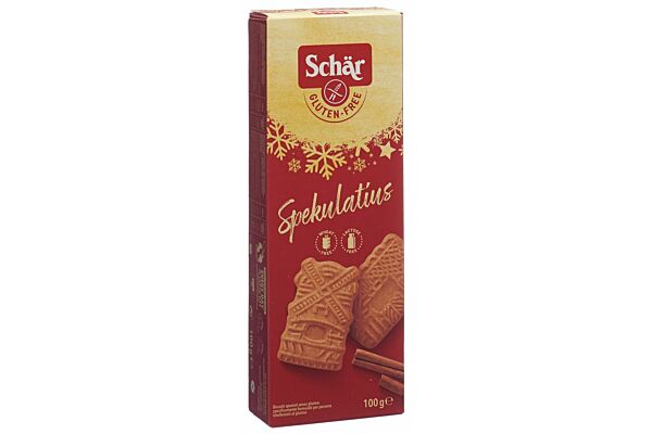 Schär spekulatius biscuits noel sans gluten 100 g