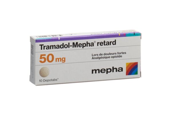 Tramadol-Mepha retard Ret Tabl 50 mg 10 Stk