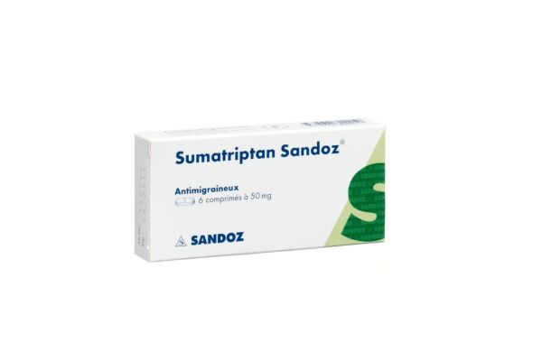 Sumatriptan Sandoz cpr 50 mg 6 pce