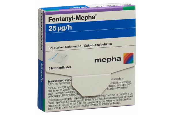 Fentanyl-Mepha Matrixpfl 25 mcg/h 5 Stk