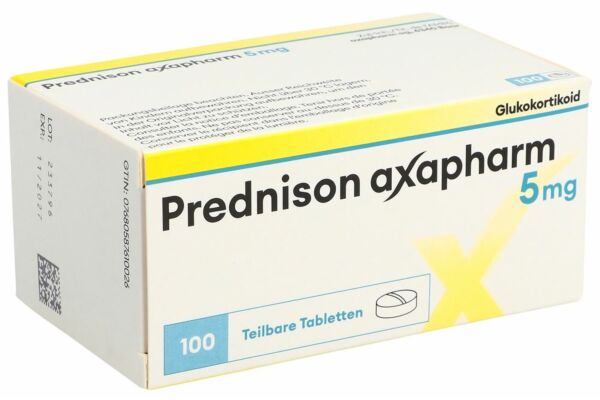 Prednisone axapharm cpr 5 mg 100 pce