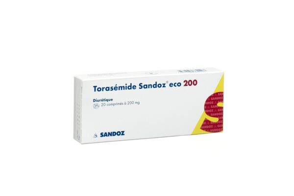 Torasémide Sandoz eco cpr 200 mg 20 pce