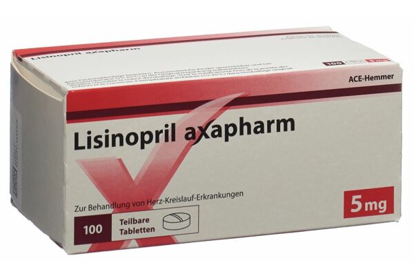 Lisinopril axapharm cpr 5 mg 100 pce