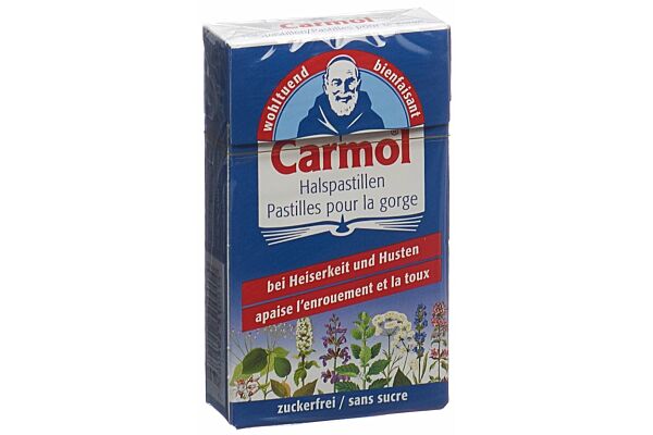 Carmol pastilles pour la gorge sans sucre 45 g