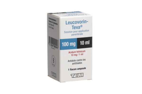 Leucovorin-Teva Inj Lös 100 mg/10ml Durchstf 10 ml