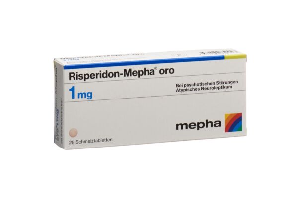 Risperidon-Mepha oro Schmelztabl 1 mg 28 Stk