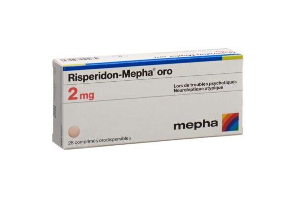 Risperidon-Mepha oro Schmelztabl 2 mg 28 Stk