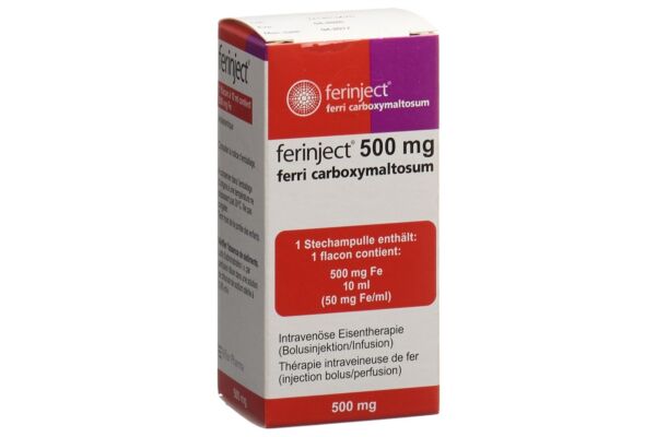 Ferinject Inj Inf Präp 500 mg/10ml Durchstf 10 ml