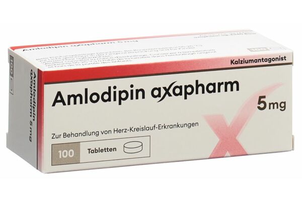 Amlodipine axapharm cpr 5 mg 100 pce