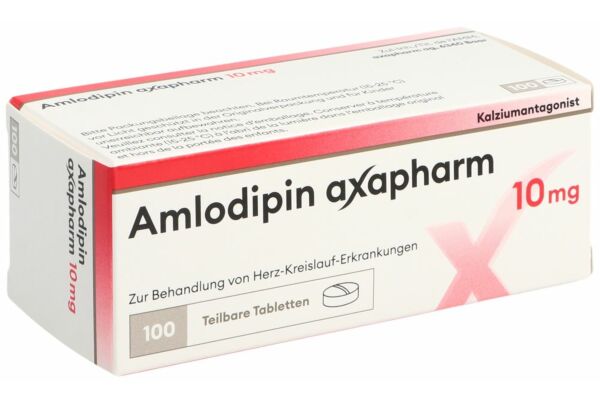 Amlodipine axapharm cpr 10 mg 100 pce