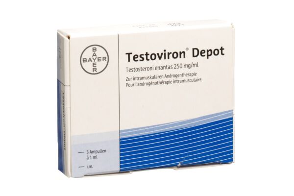 Testoviron Dépôt sol inj 250 mg i.m. amp 3 pce