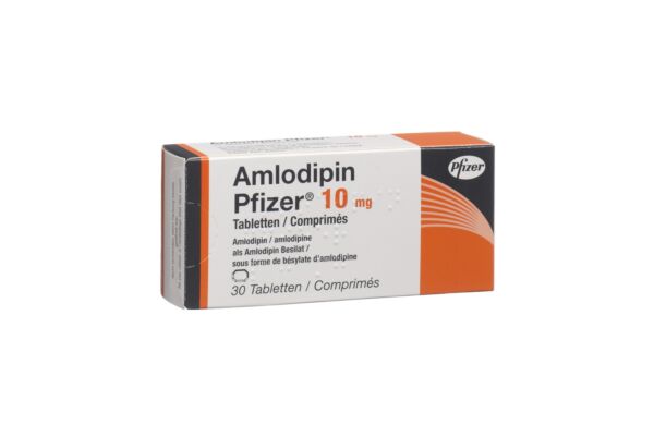 Amlodipin Pfizer Tabl 10 mg 30 Stk