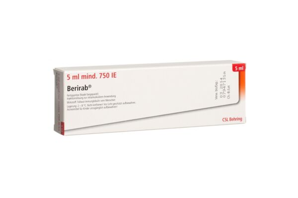 Berirab Inj Lös 750 IE/5ml Fertspr 5 ml