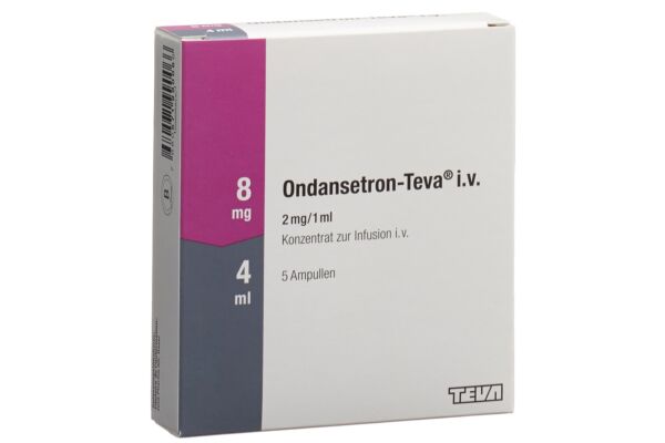 Ondansetron-Teva conc perf 8 mg/4ml 5 amp 4 ml