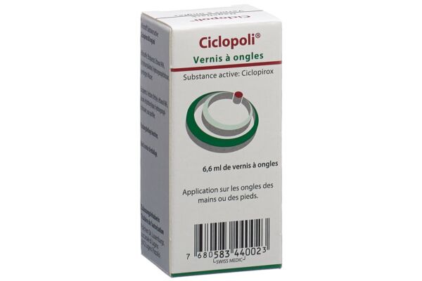 Ciclopoli vernis à ongles 8 % fl 6.6 ml