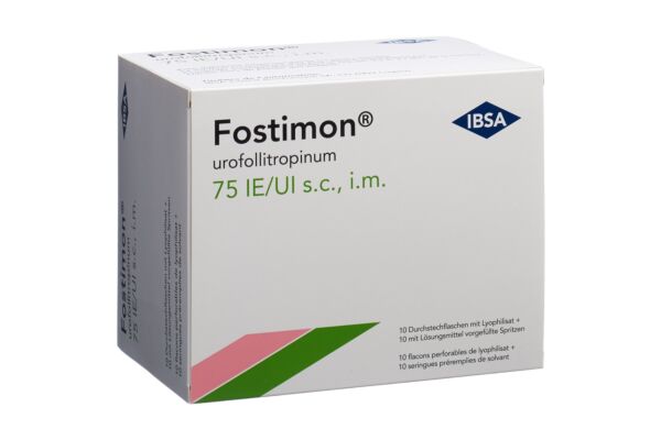 Fostimon Trockensub 75 IE mit Solvens Fertspr 10 Stk