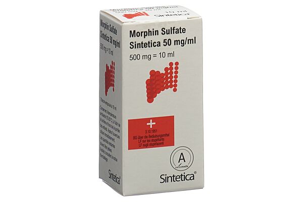 Morphin Sulfate Sintetica sol inj 500 mg/10ml 10 ml