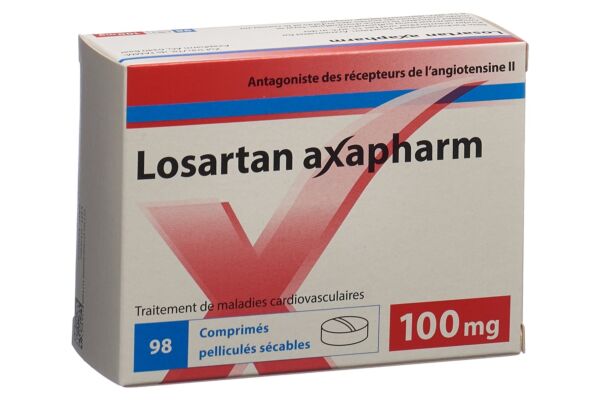 Losartan axapharm Filmtabl 100 mg 98 Stk